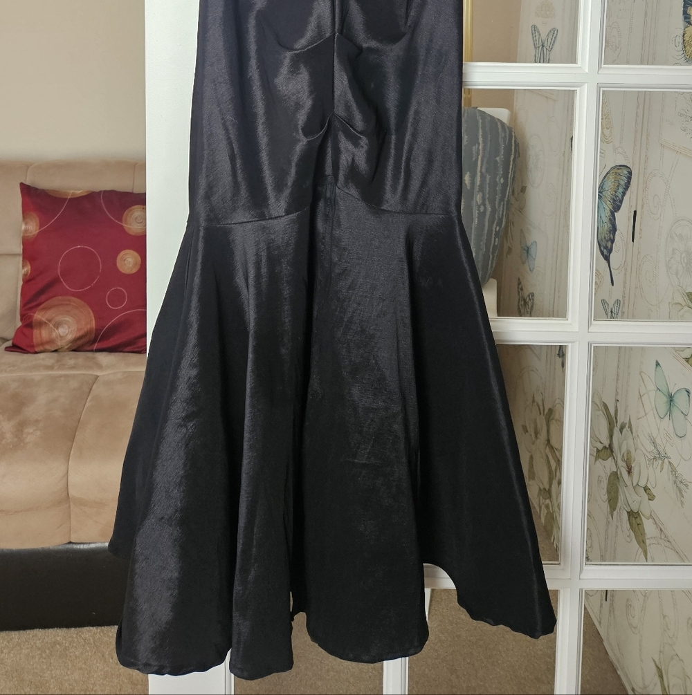 Xscape Black Lace Sleeve Maxi Dress - Picture 4 of 5